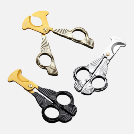 Wing Design Cigar Cutter – Stainless Steel Precision Double Ring Cutter