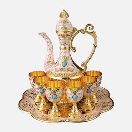 Russian Alloy European-Style Barware Set, 8-Piece Alloy Set