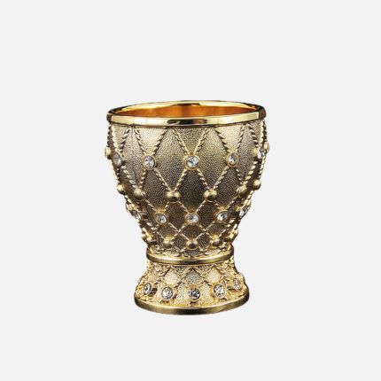 High-end Retro Mesh High-appearance Household Anti-drop Creative Rhinestone Cocktail Glass