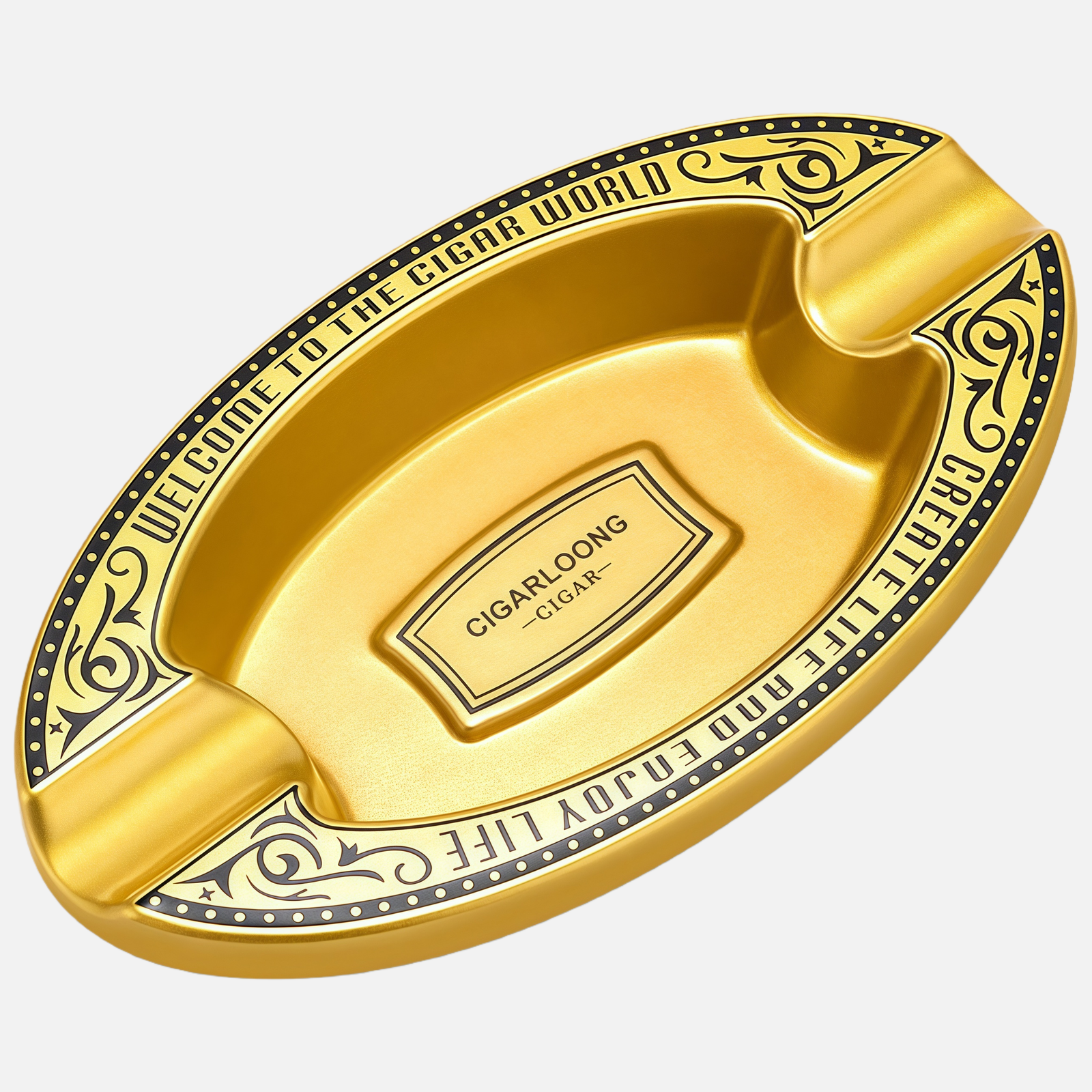 Ceramic Cigar Ashtray – Classic Oval Design