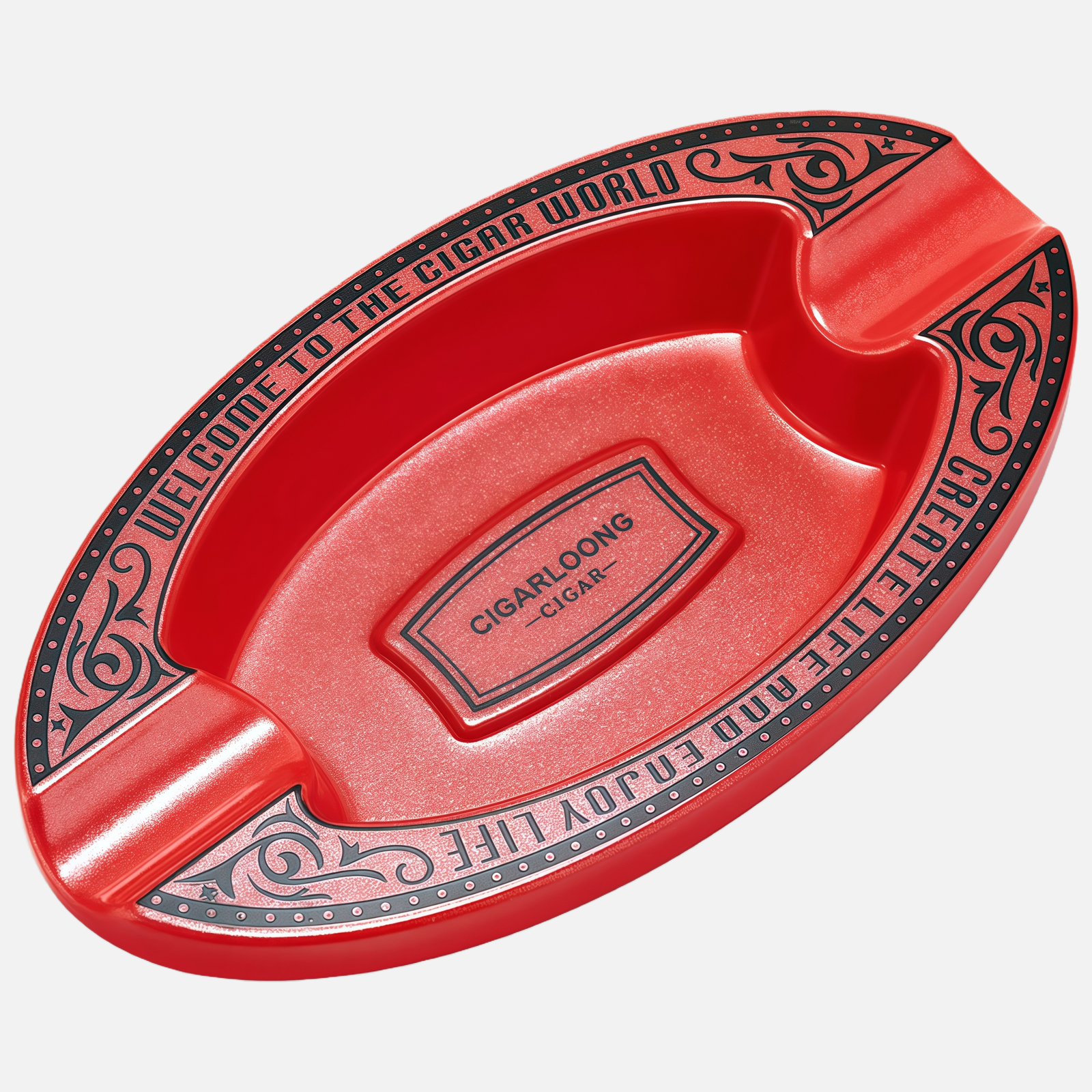Ceramic Cigar Ashtray – Classic Oval Design - Image 5